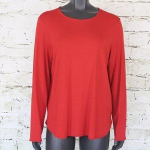 NWT / Eileen Fisher / Orange Crew Neck Top / XLRG